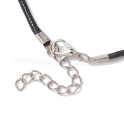Collane perline pendente vetro fiore&nbsp;NJEW-MZ00047-02