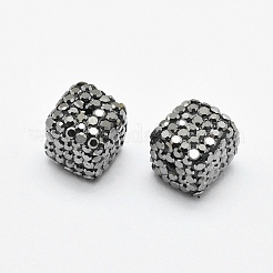 Бусины со стразами RB-P016-18-10x10mm-A