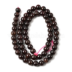 Гранат бисер пряди круглые&nbsp;G-O081-01-6mm