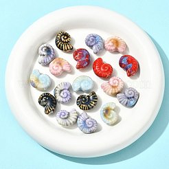 18 шт. 6-цветные фарфоровые бусины ручной работы для аксессуаров для браслетов своими руками PORC-FS0001-24