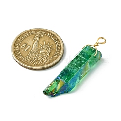 20шт гальванические подвески из натурального кварца PALLOY-AB00141