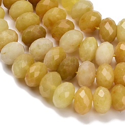 Природный Топаз нефрита бисер нитей G-C259-A07-8x12mm