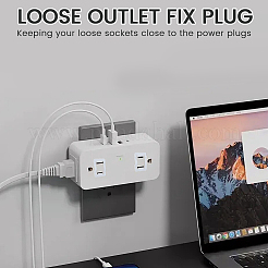 18 шт. нейлоновая крышка американского конвертера розетки&nbsp;AJEW-CN0003-75