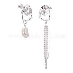 925 orecchini pendenti in argento sterling&nbsp;EJEW-F265-08S