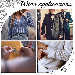 42 шт. 4 стиля 4-отверстия натуральные черные пуговицы-ракушки для губ&nbsp;SHEL-BBC0001-17