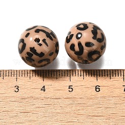 Печатные непрозрачные акриловые бусины OACR-S043-07D