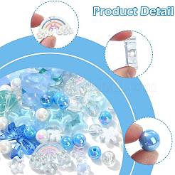 100pcs 19 Arten transparente Acrylperlen&nbsp;MACR-FS0002-34