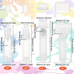 Набор пластиковых прозрачных маркеров для граффити AJEW-WH0312-06