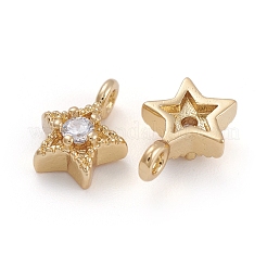 Латунные микро проложить кубического циркония подвески&nbsp;ZIRC-E164-56G