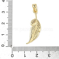 Латунные микро проложить кубического циркония подвески&nbsp;ZIRC-I356-33G