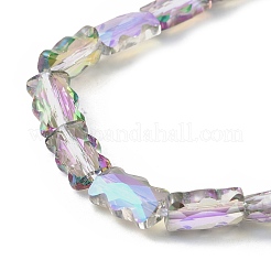 Стеклянные бусины с гальваническим покрытием &nbsp;EGLA-L045-F-HR01