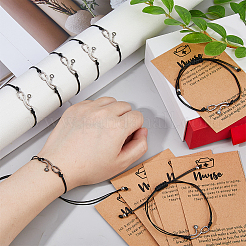 10 шт. браслеты из сплава со стетоскопом&nbsp;BJEW-DC0001-16