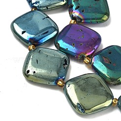 Galvanisierte natürliche Druzy Geode Kristallperlen Stränge&nbsp;G-G459-01