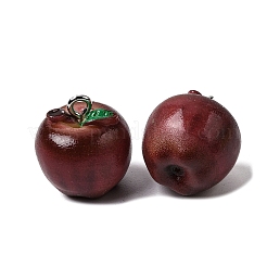 Подвески из смолы на фруктовую тематику&nbsp;RESI-D018-01P-01