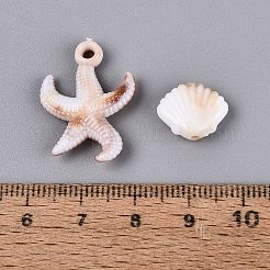 Ciondoli in plastica opaca bicolore della serie Ocean con effetto pietra preziosa artificiale&nbsp;KY-Q005-05