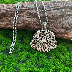 Colliers pendentifs dragon en alliage vintage viking pour hommes&nbsp;WG3CB88-02