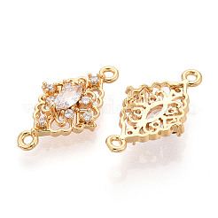 Латунные подвески из прозрачного кубического циркония KK-T078-18G-02