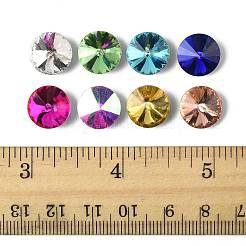80 шт. 8-х цветные стеклянные стразы с заостренной задней частью RGLA-FS0001-20