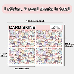 ПВХ пластиковые водонепроницаемые наклейки для карт&nbsp;DIY-WH0432-004