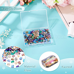 100шт 10 цвета гальванические стеклянные бусины&nbsp;EGLA-TA0013-17