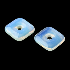 オパールペンダント  スクエアチャーム  30x30x8mm  穴：6.5mm&nbsp;GG-D003-B02-16