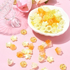 Набор для поиска ювелирных изделий своими руками из пластиковых и акриловых бусин в виде цветов DIY-YW0008-78A