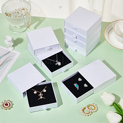 Подарочные ящики для хранения сережек из крафт-бумаги CON-WH0095-87C