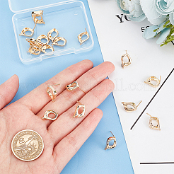 10 пара латунных сережек-гвоздиков KK-AR0002-55