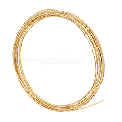 ねじれた四角い銅線  生（メッキなし）  18ゲージ  1mm  約16.40フィート（5m）/バンドル&nbsp;CWIR-WH0012-04G-01