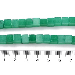 Gefärbt natürlichen weißen Jade Perlen Stränge&nbsp;G-Q008-C01-01C