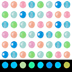 500 pieza de cuentas de plástico ps luminosas&nbsp;FIND-TA00009-13A