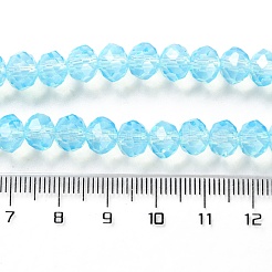 Peinture de cuisson perles de verre transparentes brins&nbsp;DGLA-A034-J8MM-D08