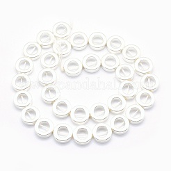 Гальванизировать немагнитных синтетический гематит бисер пряди G-L485-24-S