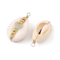 Anhänger aus natürlichen Muscheln und Edelsteinen&nbsp;PALLOY-JF05916-02