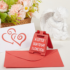 Бумажные конверты и поздравительные открытки ко Дню святого Валентина AJEW-WH20006-152