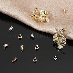 6 пара 3 цветов 925 гайки-пусеты из стерлингового серебра STER-DR0001-02