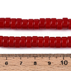 Opake Volltonglasperlenstränge&nbsp;X-GLAA-N026-4x8mm-06