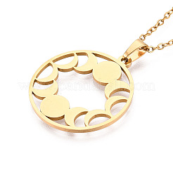 Подвески из нержавеющей стали 304 NJEW-T018-55G