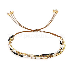 Pulseras de doble capa con cuentas de vidrio bohemias&nbsp;TJ8645-6