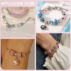 24 pièce de fabrication de bracelets en laiton de style européen&nbsp;MAK-PA0001-01