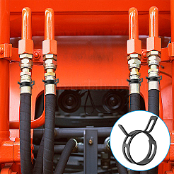 Stahlrohrschelle für Wasser- und Ölleitungen im Automobilbereich&nbsp;FIND-WH0366-514