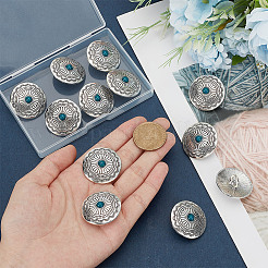 10 шт. 1-отверстийные пуговицы из сплава и смолы BUTT-HY0001-10