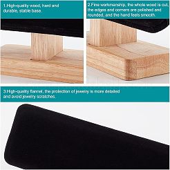 Подставки для демонстрации браслетов из бамбукового бархата с Т-образной планкой BDIS-WH0002-08