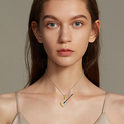 3шт 3 цвета нержавеющая сталь кулон ожерелье гитара комплект для женщин мужчин NJEW-FI0001-36