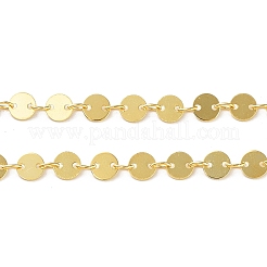 925 серебряная цепочка с плоскими круглыми звеньями&nbsp;STER-NH0001-27B-G