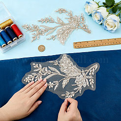 1 Paar Strassblumen-Applikationen&nbsp;DIY-FG0010-64A