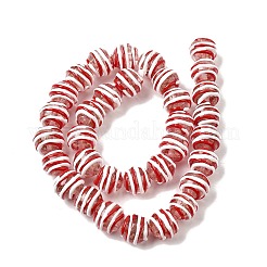 Бусины ручной работы из эмали с золотым песком&nbsp;LAMP-B035-03C