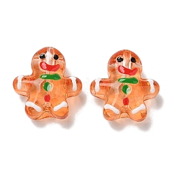 Рождественские прозрачные стеклянные бусины LAMP-M021-02A