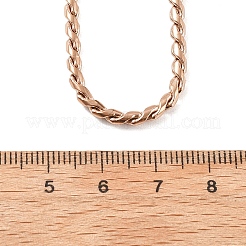 Женские цепочки-змеевики из нержавеющей стали 304 толщиной 3 мм&nbsp;NJEW-B131-06RG