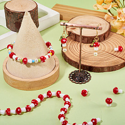 1 нить бусины лэмпворк ручной работы&nbsp;LAMP-TA0001-84A